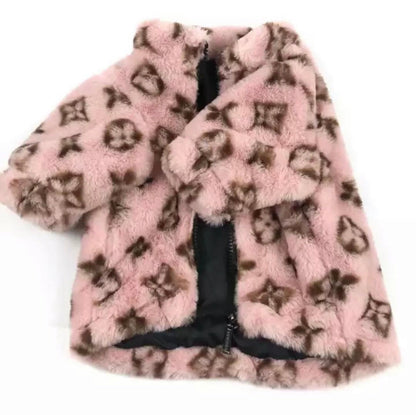 Furry Vuitton Furry Coat
